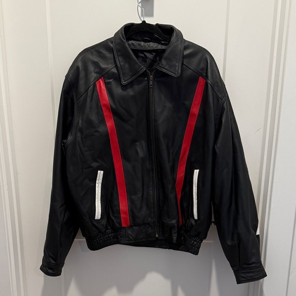 USA Leather Bomber Eagle Jacket